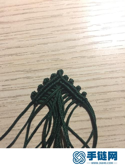 中國結玉線平安扣掛飾的詳細編制方法