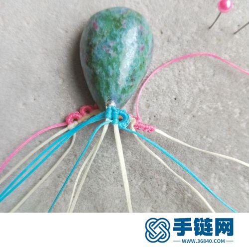 中國結(jié)扁蠟綠松石項(xiàng)鏈吊墜的詳細(xì)制作圖解