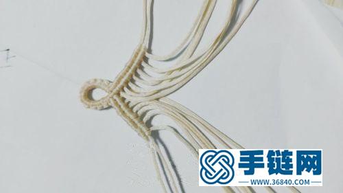 中國結扁蠟粉晶手鏈的詳細編制方法