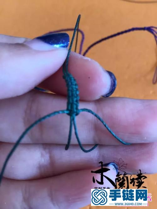 繩編淺夏紫晶包石手鏈的詳細(xì)制作圖解