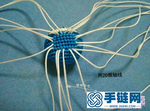 用繩編的哆啦A夢詳細編制圖解