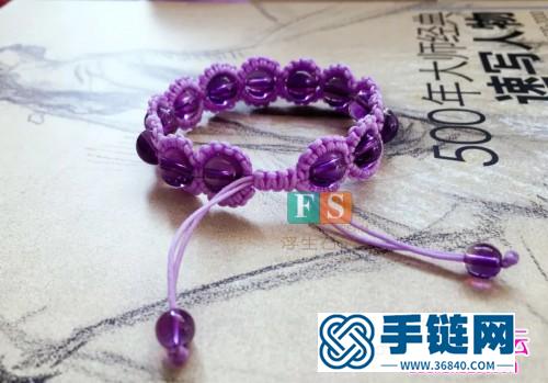 一步步教你雀頭結(jié)串珠手鏈的編制圖解