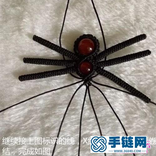 編繩蜘蛛項鏈毛衣鏈的詳細制作圖解