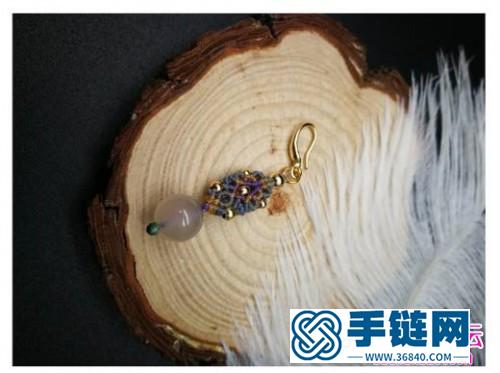 雙面掛珠小耳環的詳細編制教程