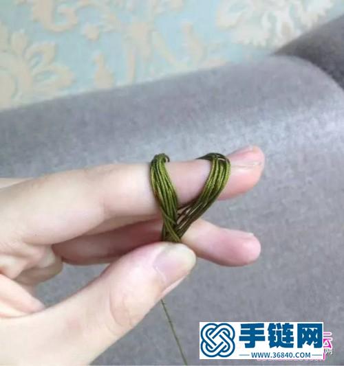 繩編古樸流蘇掛件的制作方法