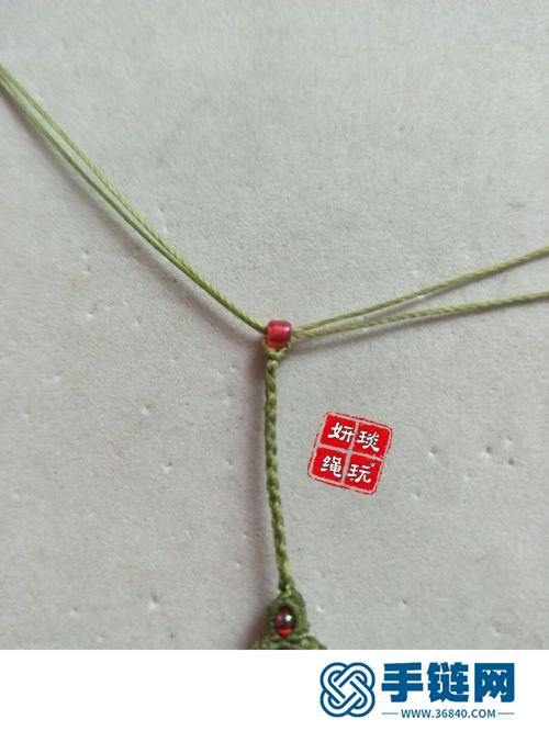 中國結繩編翱翔天使項鏈的制作圖解