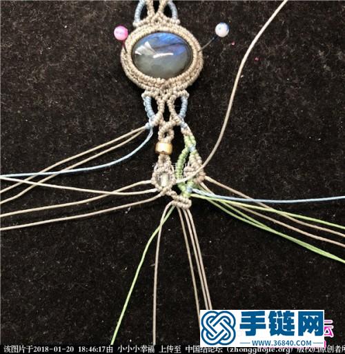 繩編蠟線包水晶石手鏈的詳細編制教程