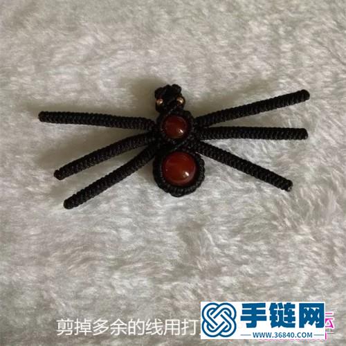編繩蜘蛛項鏈毛衣鏈的詳細制作圖解