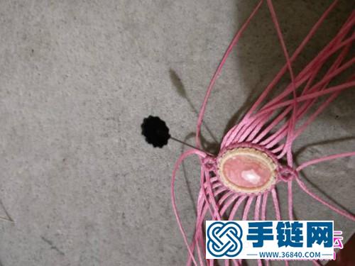 自帶愛(ài)心的紅紋石手鏈的詳細(xì)編制教程