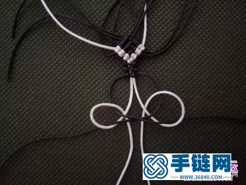 桃花耳環飾品詳細編制步驟圖