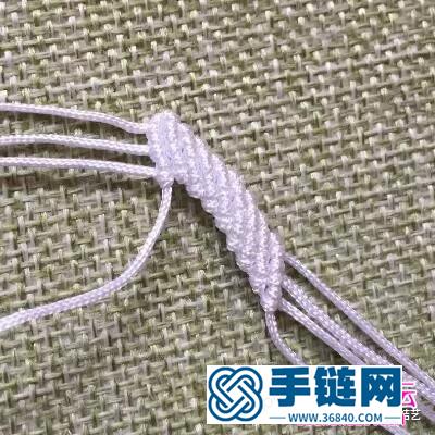 中國結飾品生如夏花胸針的編制教程