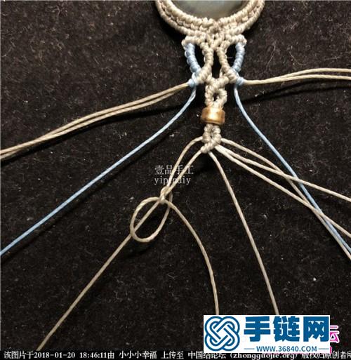 繩編蠟線包水晶石手鏈的詳細編制教程