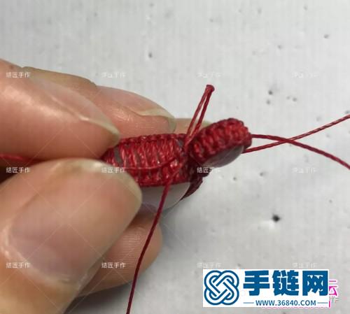 月光石小爪子項鏈吊墜的詳細編制圖解（結匠手作）
