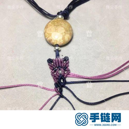 中國結扁蠟珊瑚玉珠手鏈的詳細編制方法