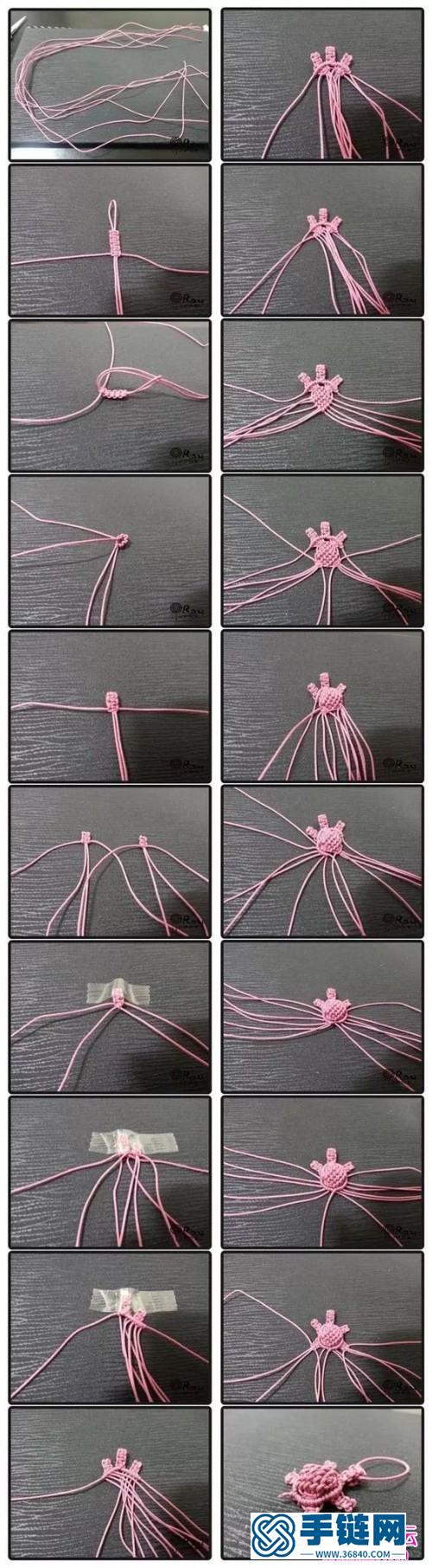幾根繩子就能編手鏈和飾品掛件，很多作品哦