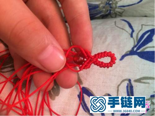 玉線繩編紅瑪瑙珠子斜卷結(jié)手繩的詳細(xì)編制教程
