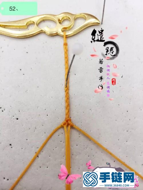 繩編綰青絲發簪的詳細制作圖解