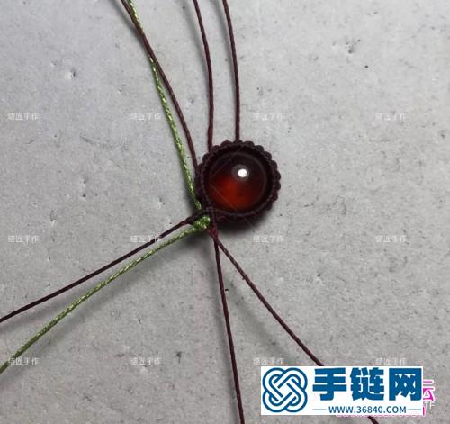蠟線音符石榴石耳勾的詳細編制圖解
