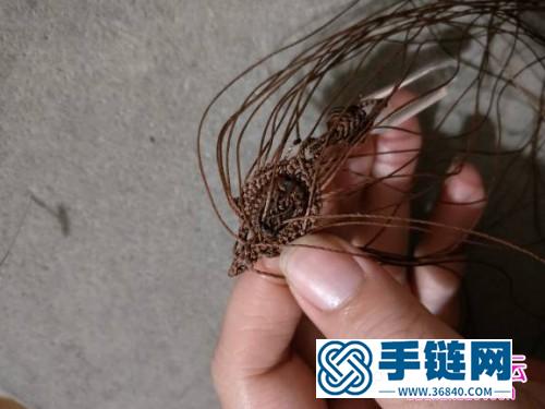 繩編水晶珠包石項鏈的詳細編制教程