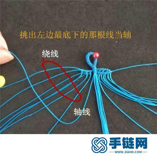 中國結(jié)圓臘樹葉小掛飾的詳細(xì)編制方法