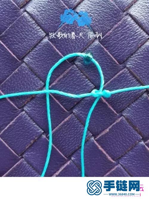 蠟線編織米珠耳環的詳細制作圖解
