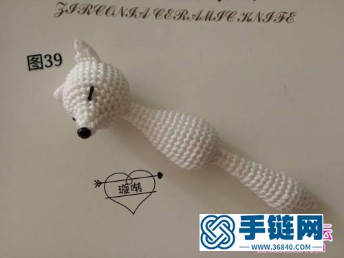 繩編立體動物九尾狐擺件的詳細制作圖解