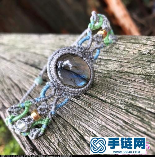 繩編蠟線包水晶石手鏈的詳細編制教程