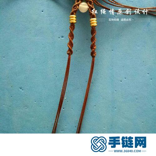 蠟線海洋玉髓項鏈吊墜的詳細制作圖解