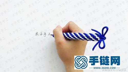 繩編創意筆殼的制作步驟圖