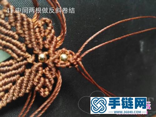 繩編綠墜兒毛衣鏈項(xiàng)鏈的詳細(xì)編織教程