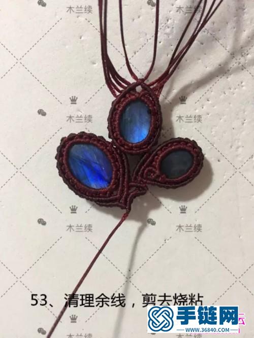 南美扁蠟拉長石組合款項鏈吊墜的詳細制作教程