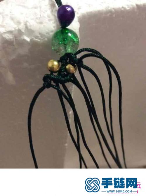 玉線藍珠手鏈的詳細制作圖解