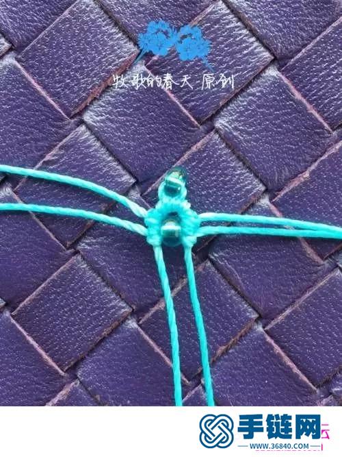 蠟線編織米珠耳環的詳細制作圖解