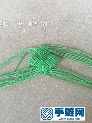 繩編立體小草莓掛件的詳細編制教程