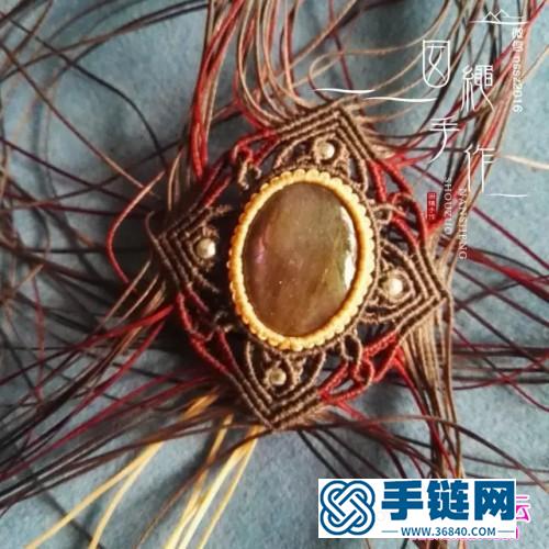 紫羅星項鏈吊墜的編織