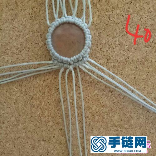 蠟線包西瓜晶手繩的制作方法