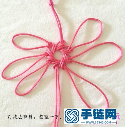 中國結(jié)疊翼吉祥花的制作方法圖片