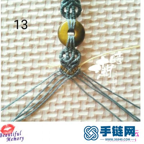 平安扣手鏈的編織方法