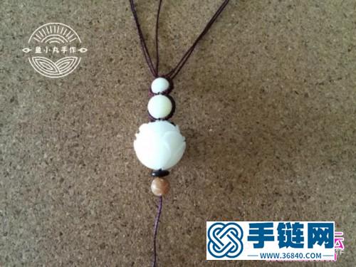 繩編福祿雙至鑰匙扣掛件的制作圖解