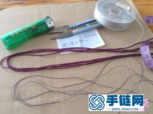 中國結編織同心結手繩的方法圖解