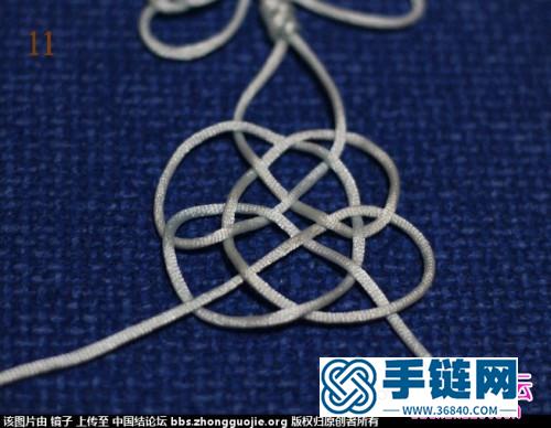 中國結編織蝶戀花小掛飾圖解