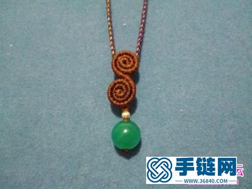 天河石雙卷小吊墜的詳細制作教程