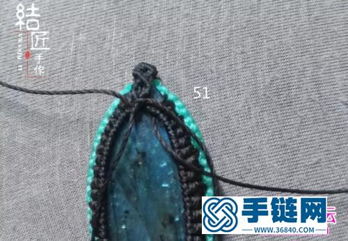中國結(jié)編織包石小魚兒胸針教程（項鏈墜）