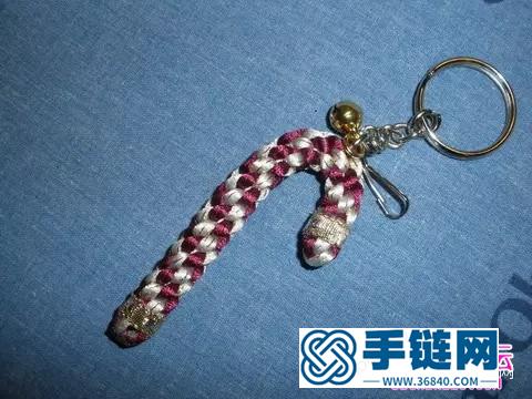 中國(guó)結(jié)制作的圣誕花環(huán)和拐棍糖手機(jī)鏈教程