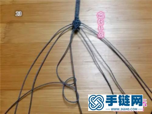 中國結(jié)編織項鏈尾扣方法圖解