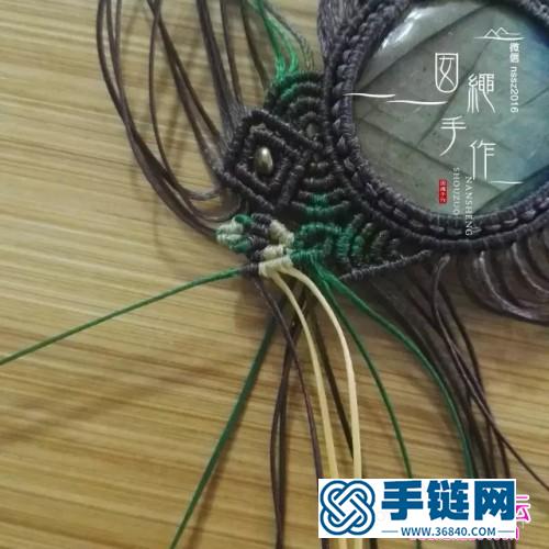 繩編包石七彩花項鏈吊墜的詳細制作教程