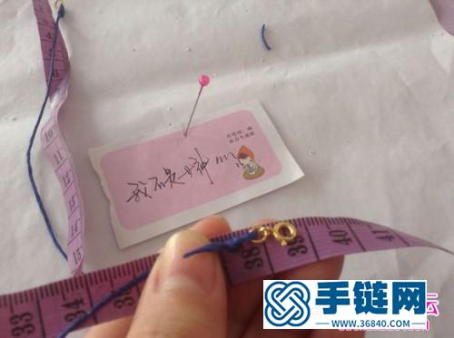 中國結編織簡約心形鎖骨鏈教程