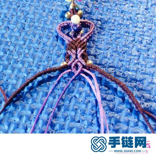 繩編幽幽紫魅純銀珠耳鉤的詳細制作圖解