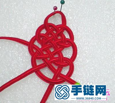 中國結編結的梅花結發簪發飾教程