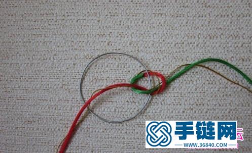 中國結平結制作美麗的圣誕環(huán)裝飾圖解